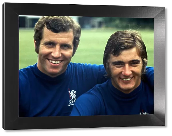 Chelsea footballers Peter Osgood and Alan Hudson December 1971