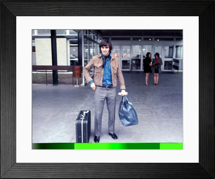 Framed Print : Manchester United and Northern Ireland footballer George Best at the airport