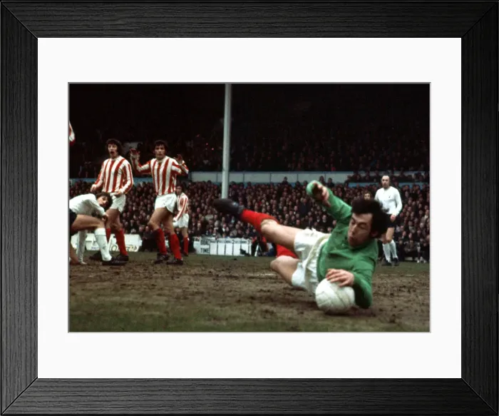 Framed Print : English League Division One match at White Hart lane Tottenham Hotspur 2 v Stoke Framed Print : English League Division One match at White Hart lane Tottenham Hotspur 2 v Stoke