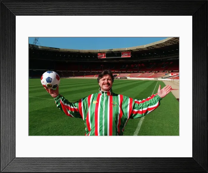 Framed Print : Michael Knighton, Chairman of Carlisle United football club, pictured at Wembley Stadium Framed Print : Michael Knighton, Chairman of Carlisle United football club, pictured at Wembley Stadium
