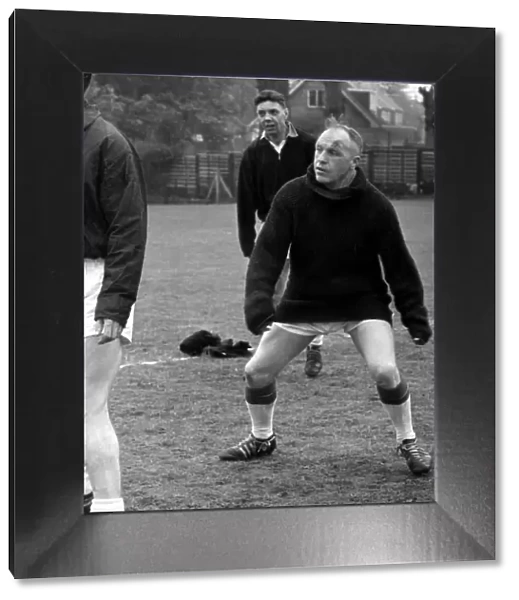 Liverpool manager Bill Shankly plays five a side football with some of his players during