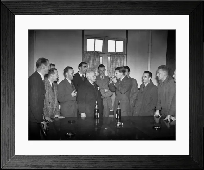 Framed Print : Yeovil Town football club celebrating their FA Cup third round win over Bury