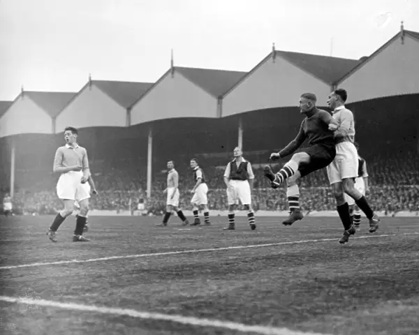 Action during the match between Arsenal and Glasgow Rangers at Highbury