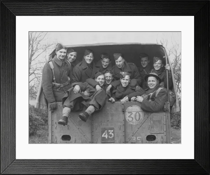 Framed Print : Nine members of the Bolton Wanderers football team were all members of the Territorials Framed Print : Nine members of the Bolton Wanderers football team were all members of the Territorials