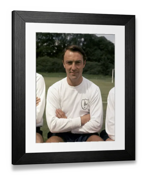 Framed Print : Tottenham Hotspur footballer Jimmy Greaves at a pre season photo call July 1965 Framed Print : Tottenham Hotspur footballer Jimmy Greaves at a pre season photo call July 1965