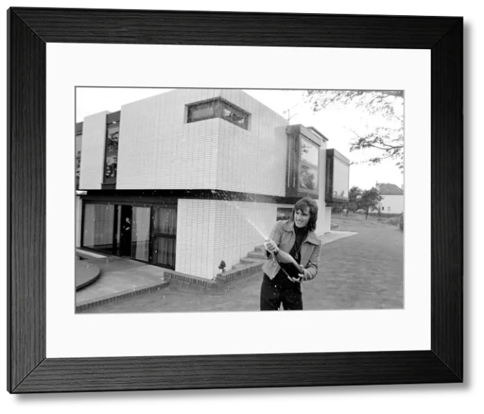 Framed Print : George Bests says farewell to his luxury home in Blossom Lane, Bramhall, Cheshire