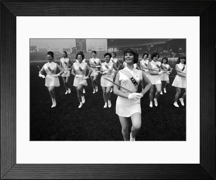 Framed Print : Drum Majorettes at Stamford Bridge home of Chelsea FC. They entertain fans at half time Framed Print : Drum Majorettes at Stamford Bridge home of Chelsea FC. They entertain fans at half time