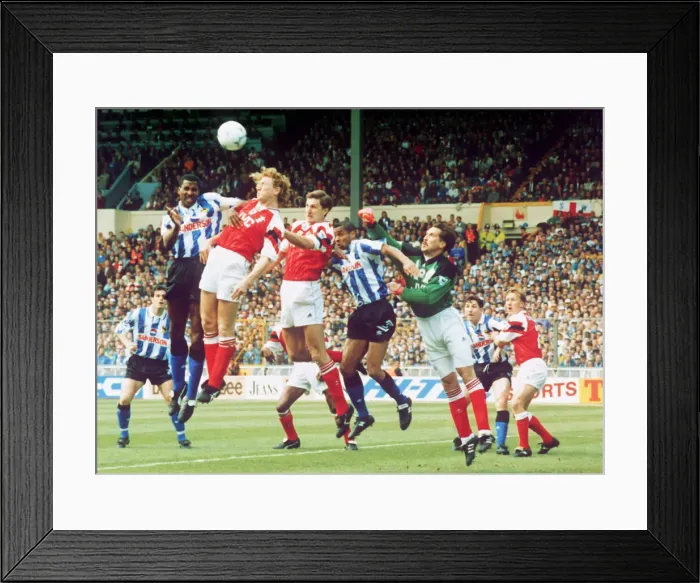 Framed Print : FA Cup Final at Wembley Stadium Arsenal 1 v Sheffield Wednesday 1 Arsenal Framed Print : FA Cup Final at Wembley Stadium Arsenal 1 v Sheffield Wednesday 1 Arsenal