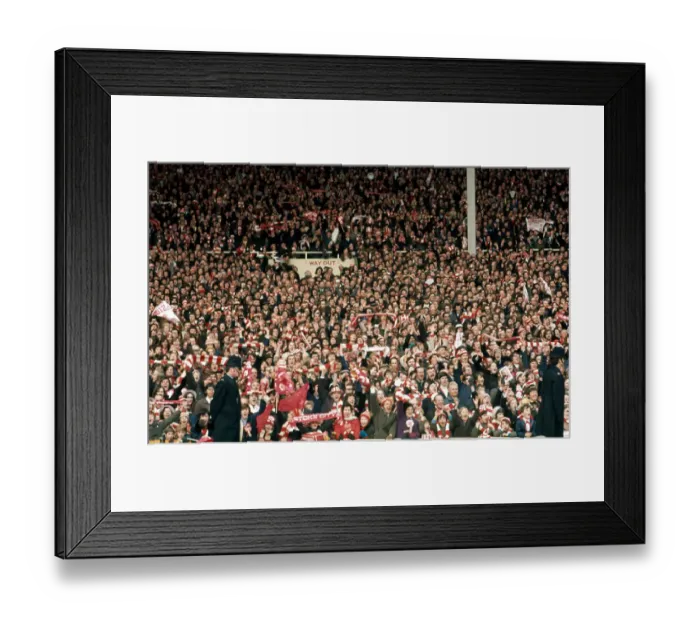 Framed Print : League Cup Final at Wembley Stadium Stoke City 2 v Chelsea 1 Stoke fans Framed Print : League Cup Final at Wembley Stadium Stoke City 2 v Chelsea 1 Stoke fans