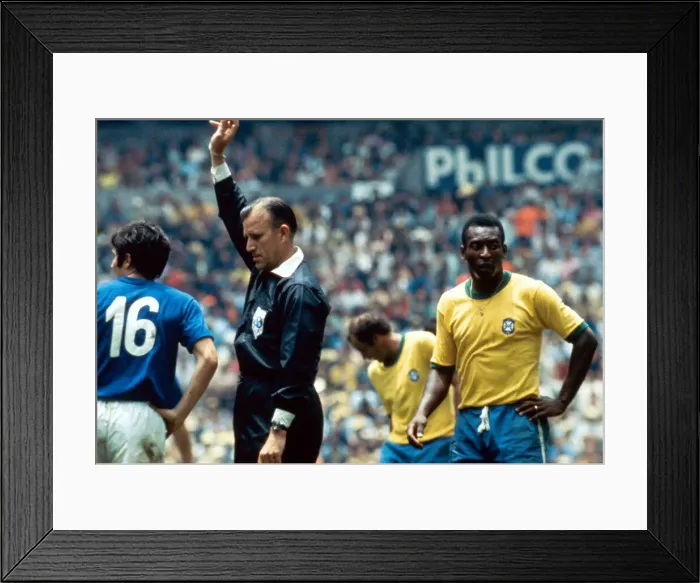 Framed Print : World Cup Final match at the Azteca Stadium in Mexico City Brazil 4 v Italy 1 Framed Print : World Cup Final match at the Azteca Stadium in Mexico City Brazil 4 v Italy 1