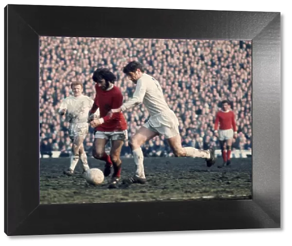 FA Cup Semi Final match Leeds United 0 v Manchester United 0 George Best is