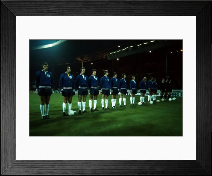 Framed Print : World Cup Qualifier at Wembley Stadium England 1 v Poland 1 The England team Framed Print : World Cup Qualifier at Wembley Stadium England 1 v Poland 1 The England team