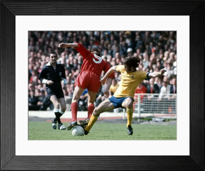 Framed Print : FA Cup Final at Wembley Stadium Arsenal 2 v Liverpool 1 Steve Heighway in a