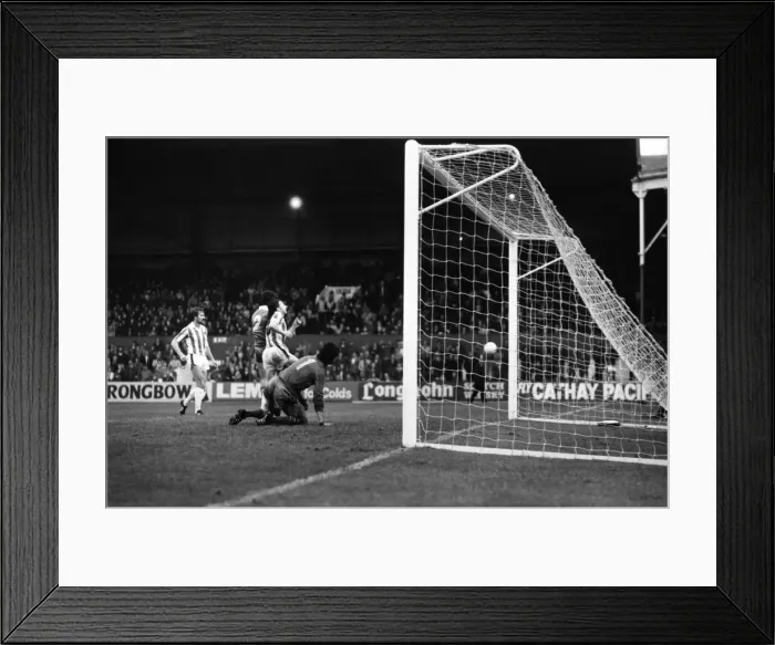 Framed Print : English League Division One match. Stoke 3 v Brighton and Hove Albion 0 Framed Print : English League Division One match. Stoke 3 v Brighton and Hove Albion 0