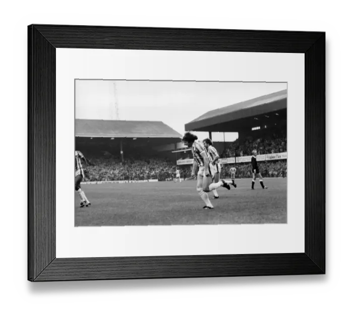 Framed Print : English League Division One match. Stoke 3 v Brighton and Hove Albion 0