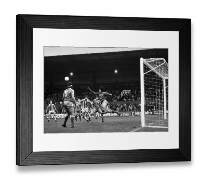 Framed Print : English League Division One match. Stoke 3 v Brighton and Hove Albion 0