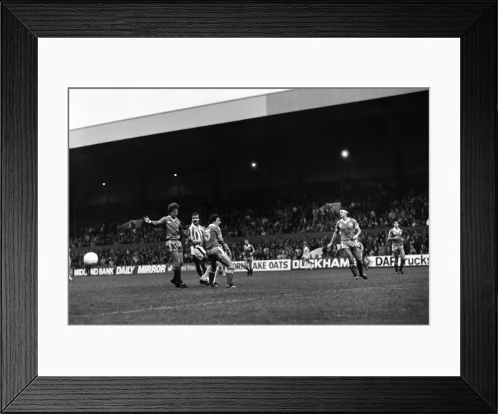 Framed Print : English League Division One match. Stoke 3 v Brighton and Hove Albion 0