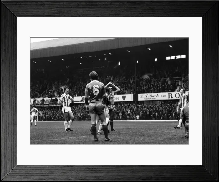 Framed Print : English League Division One match. Stoke 3 v Brighton and Hove Albion 0 Framed Print : English League Division One match. Stoke 3 v Brighton and Hove Albion 0
