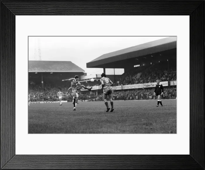Framed Print : English League Division One match. Stoke 3 v Brighton and Hove Albion 0