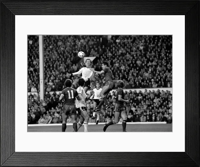 Framed Print : English League Division One match at Anfield. Liverpool 0 v Manchester United 0