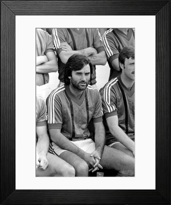 Framed Print : Pre Season Friendly. Glentoran v Manchester United. August 1982 George Best Framed Print : Pre Season Friendly. Glentoran v Manchester United. August 1982 George Best