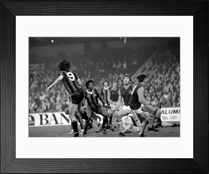 Framed Print : Aston Villa 1 v. Manchester City 0. Division One Football. January 1981 MF01-17-033 Framed Print : Aston Villa 1 v. Manchester City 0. Division One Football. January 1981 MF01-17-033