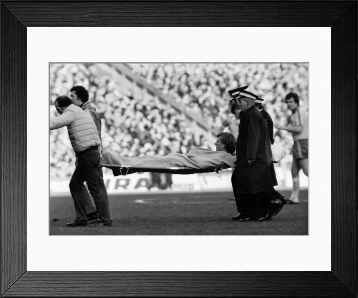 Framed Print : Manchester City 6 v. Norwich City 0. F. A Cup. January 1981 Framed Print : Manchester City 6 v. Norwich City 0. F. A Cup. January 1981