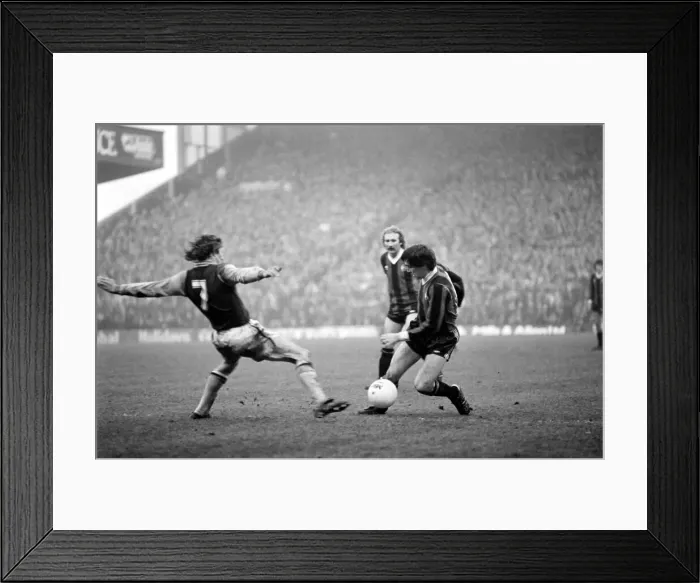 Framed Print : Aston Villa 1 v. Manchester City 0. Division One Football. January 1981 MF01-17-006 Framed Print : Aston Villa 1 v. Manchester City 0. Division One Football. January 1981 MF01-17-006
