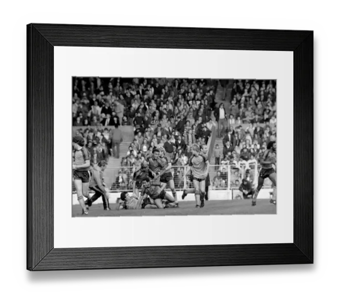 Framed Print : English League Division One match. Manchester City 0 v Luton Town 1. May 1983 MF11-29-040 Framed Print : English League Division One match. Manchester City 0 v Luton Town 1. May 1983 MF11-29-040
