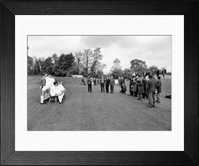 Framed Print : Tottenham Hotspur team training in preparation for their upcoming FA Cup final match Framed Print : Tottenham Hotspur team training in preparation for their upcoming FA Cup final match