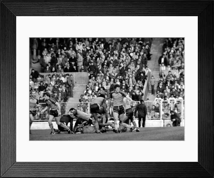 Framed Print : English League Division One match. Manchester City 0 v Luton Town 1. May 1983 MF11-29-026 Framed Print : English League Division One match. Manchester City 0 v Luton Town 1. May 1983 MF11-29-026