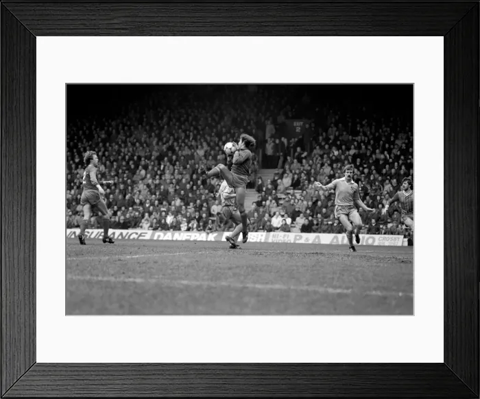 Framed Print : English League Division One match at Anfield. Liverpool 5 v Stoke City 1