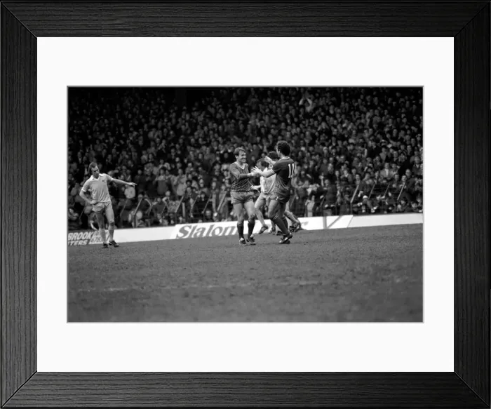 Framed Print : English League Division One match at Anfield. Liverpool 5 v Stoke City 1 Framed Print : English League Division One match at Anfield. Liverpool 5 v Stoke City 1
