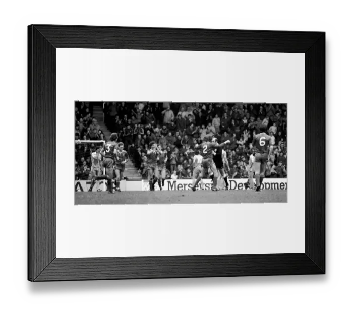 Framed Print : English League Division One match at Anfield. Liverpool 5 v Stoke City 1