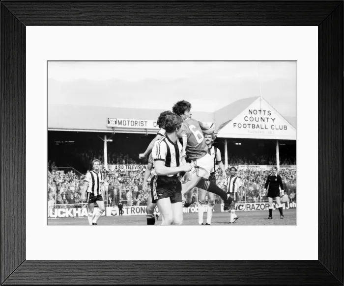 Framed Print : English League Division One match. Notts County 3 v Manchester United 2 Framed Print : English League Division One match. Notts County 3 v Manchester United 2