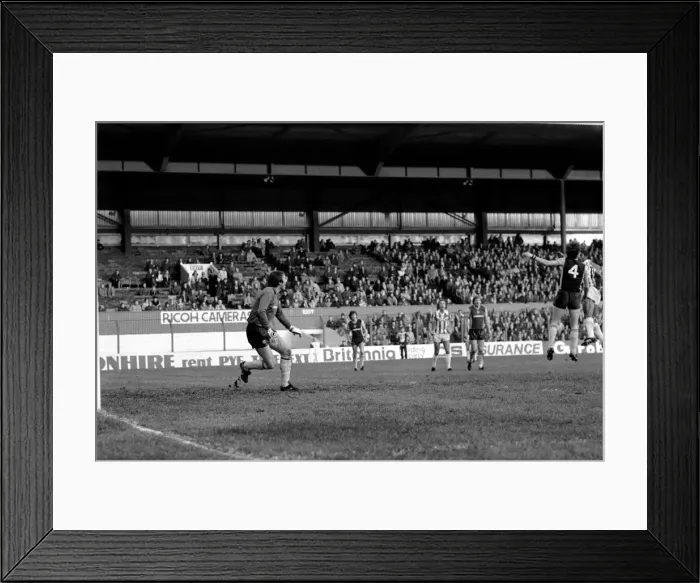 Framed Print : English League Division One match. Stoke City 0 v Aston Villa 3 Framed Print : English League Division One match. Stoke City 0 v Aston Villa 3