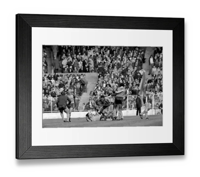 Framed Print : English League Division One match. Manchester City 0 v Luton Town 1. May 1983 MF11-29-035