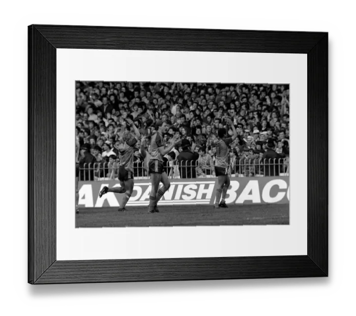 Framed Print : English League Division One match. Manchester City 0 v Luton Town 1. May 1983 MF11-29-046