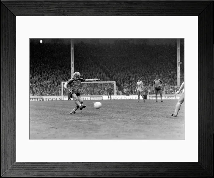 Framed Print : English League Division One match. Manchester City 0 v Luton Town 1. May 1983 MF11-29-079