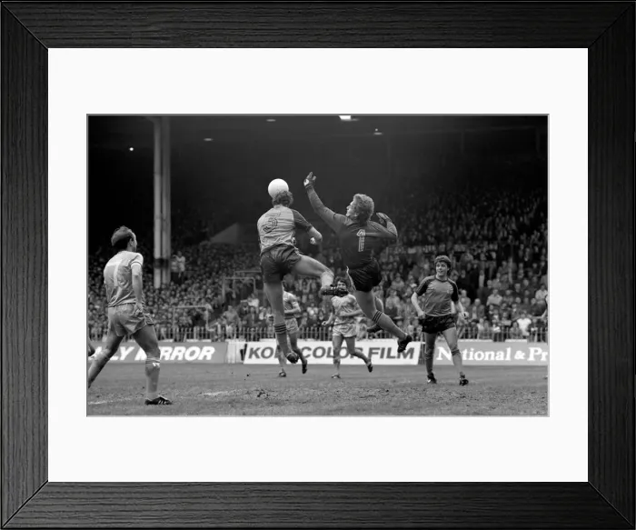 Framed Print : English League Division One match. Manchester City 0 v Luton Town 1. May 1983 MF11-29-054 Framed Print : English League Division One match. Manchester City 0 v Luton Town 1. May 1983 MF11-29-054