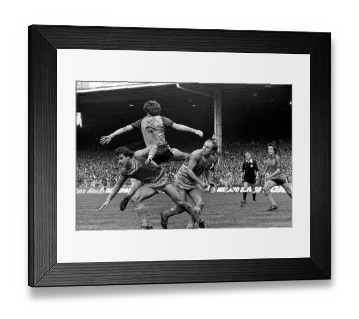 Framed Print : English League Division One match. Manchester City 0 v Luton Town 1. May 1983 MF11-29-094