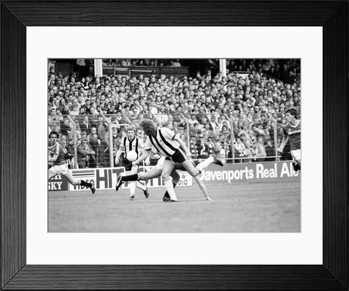 Framed Print : English League Division One match. Notts County 3 v Manchester United 2 Framed Print : English League Division One match. Notts County 3 v Manchester United 2