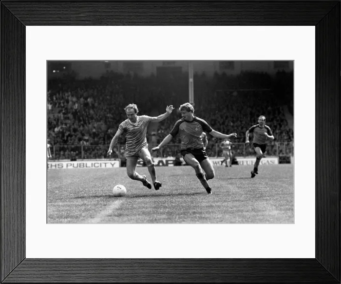 Framed Print : English League Division One match. Manchester City 0 v Luton Town 1. May 1983 MF11-29-162