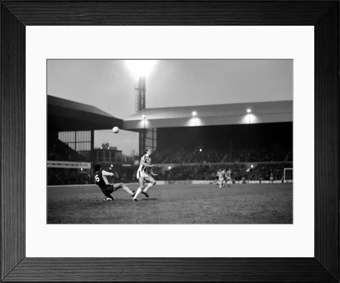Framed Print : English League Division One match. Stoke City 0 v Aston Villa 3