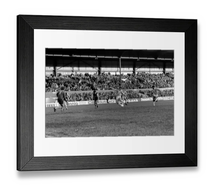 Framed Print : English League Division One match. Stoke City 0 v Aston Villa 3