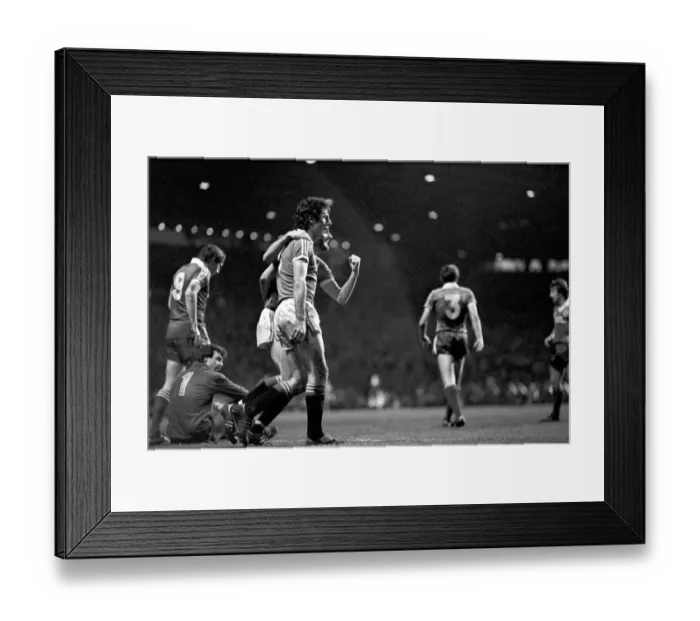 Framed Print : English League Division One match at Old Trafford. Manchester United 2 v Brighton 0