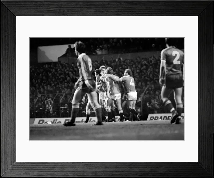 Framed Print : English League Division One match at Old Trafford. Manchester United 2 v Brighton 0 Framed Print : English League Division One match at Old Trafford. Manchester United 2 v Brighton 0