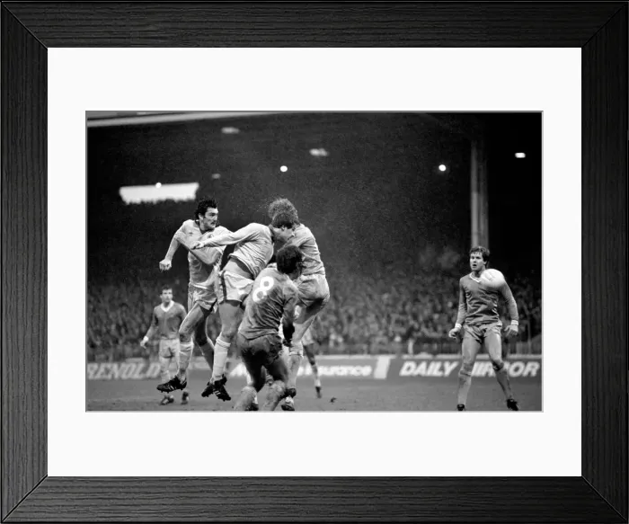 Framed Print : English FA Cup Third round match at Maine Road. Manchester City 3 v Cardiff City 1