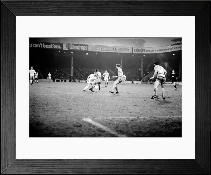 Framed Print : English FA Cup Third round match at Maine Road. Manchester City 3 v Cardiff City 1