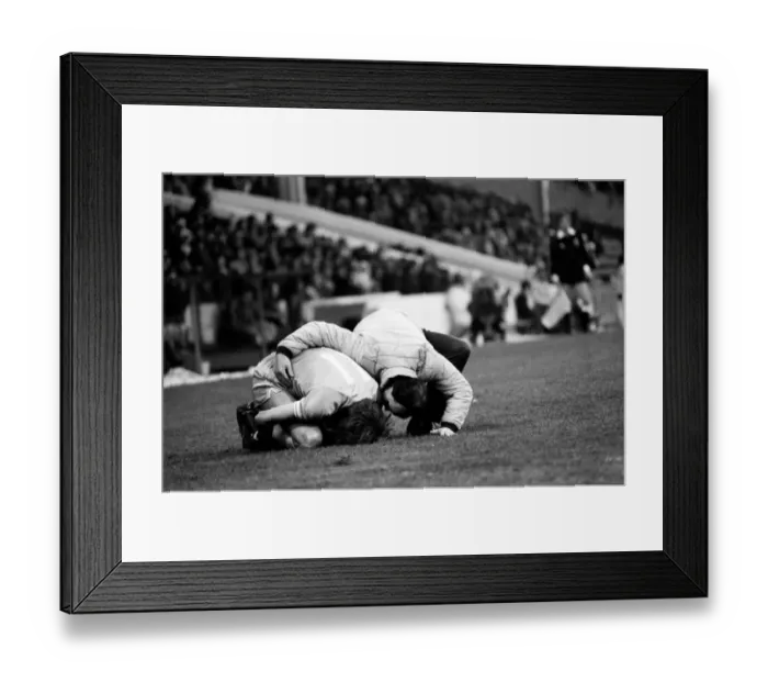 Framed Print : English League Division One match. Manchester City 1 v Stoke City 1 Framed Print : English League Division One match. Manchester City 1 v Stoke City 1